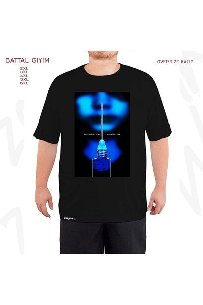 ZOKAWEAR Μαύρο μπλουζάκι με στάμπα μεγάλου μεγέθους Porcupine Tree v2
