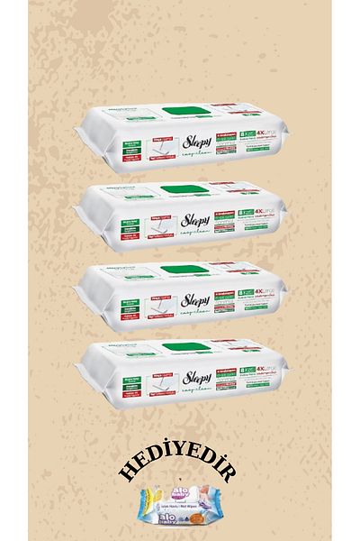 Sleepy Easy Clean White Soap Added Mop Compatible Floor Cleaning Towel 200 Sheets