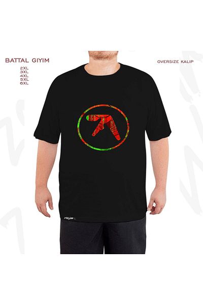 ZOKAWEAR Тениска Aphex Twin v2 Printed - черна, размер King Size