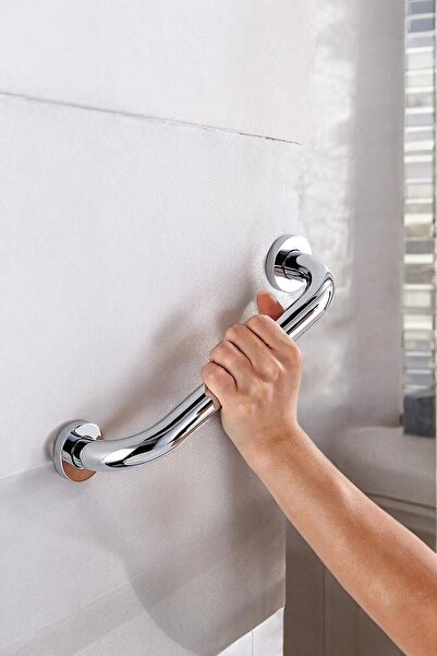 Turkco 40 Cm Yaşlı Ve Bedensel Engelli Tutunma Barı Küvet Tutamağı Krom Kaplama