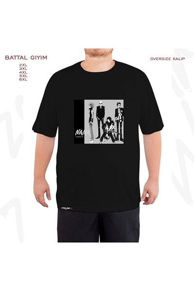 ZOKAWEAR Nana V5 Printed - Oversize Μαύρο T-Shirt