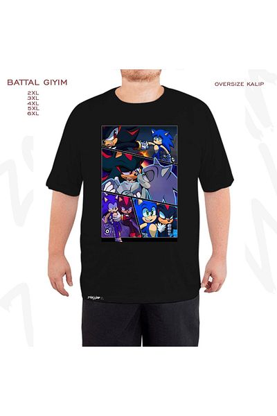 ZOKAWEAR Oversize Sonadow Prime Printed Oversize (Bol) Μαύρο T-Shirt