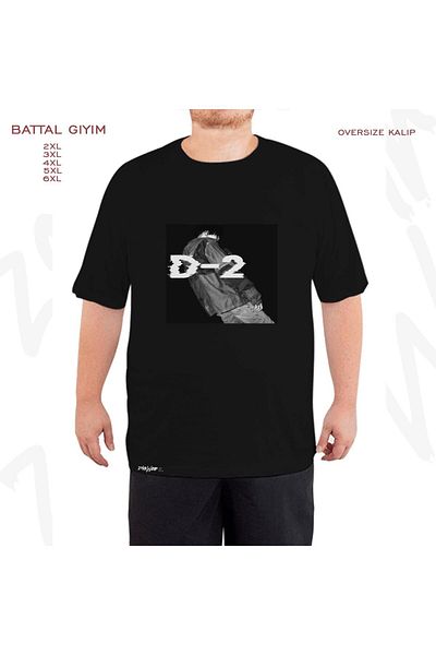 ZOKAWEAR Oversize Agust D (D 2) Τυπωμένο άλμπουμ Battal (Bol) Mold Μαύρο T-Shirt