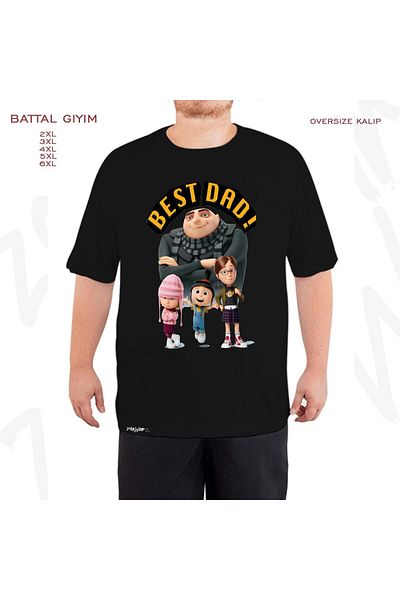 ZOKAWEAR Minions - Μαύρο μπλουζάκι με στάμπα Gru and White για τις μέρες