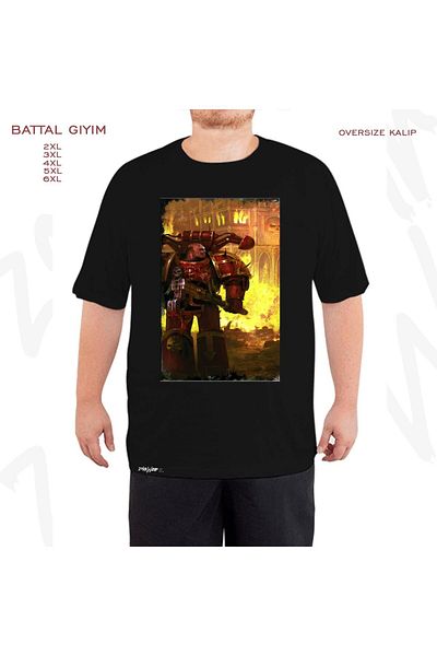 ZOKAWEAR Υπερμεγέθη εμπριμέ μπλουζάκι Battal