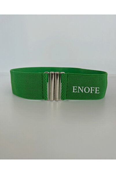 ENOFE 5 cm,Gümüş Tokalı Korse Kemer.Petekli Lastikli