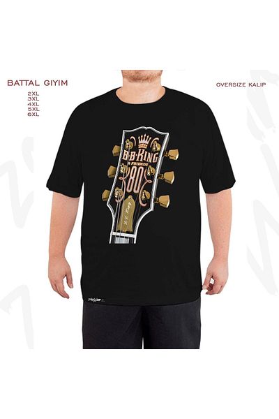 ZOKAWEAR Oversize B.b. Μαύρο μπλουζάκι King Printed Battal (Bol) Mold