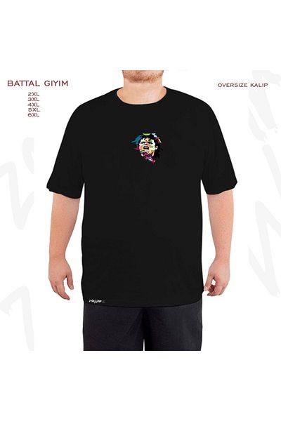 ZOKAWEAR Υπερμεγέθη μαύρο μπλουζάκι με στάμπα Michael Jackson v2