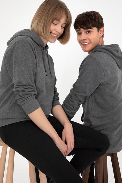 U.S. Polo Assn. Men's Anthracite Melange Base Sweatshirt 50295175 -Vr081