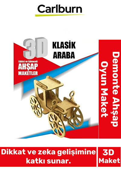 Carlburn 3 Boyut Eğitici Öğretici Zeka Geliştirici Boyanabilir Ebeveyn Çocuk ...