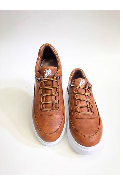 D derde made in turkey Men's Flexible Comfortable Daily White Sole Sports Shoes 01