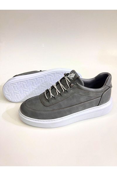 D derde made in turkey Men's Flexible Comfortable Daily White Sole Sports Shoes 01