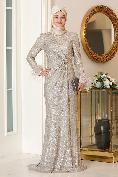 TesettürButik Huma Hijab Evening Dress