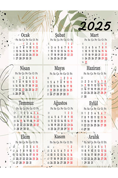 TELLGRAF Duvar Takvimi (32x42 cm)