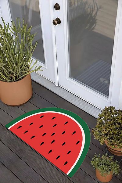 Viyana Home Digital Printed Non-Slip Base Washable Watermelon Pattern Door Mat (40X60Cm), Paspas-32,