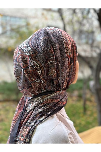 shalby Camellia Patterned Soft Cotton Shawl - Rose Hijab