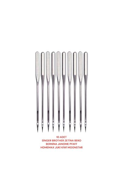 SİNGER Beko Pfaff Singer Janome Zetina Bernina Homemax 14 Numara Ev Tipi Dikiş Maine Iğnesi Orange Marka