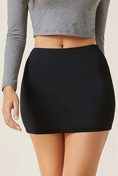 BENİMOLMALI Mini fustă scurtă în stil casual cu talie elastică