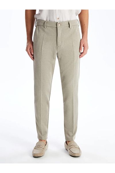 LC Waikiki Κλασικό Μπεζ Slim Fit Ανδρικό Παντελόνι
