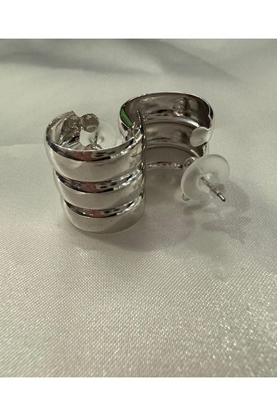 HERA Steel 3 Row Hook Earrings