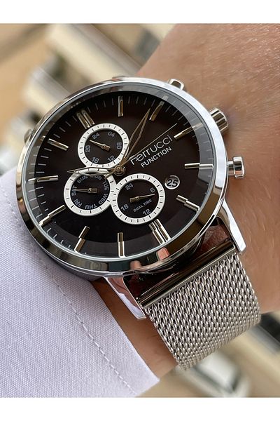 Ferrucci Cord Wicker Gauges Active Men Wrist Watch