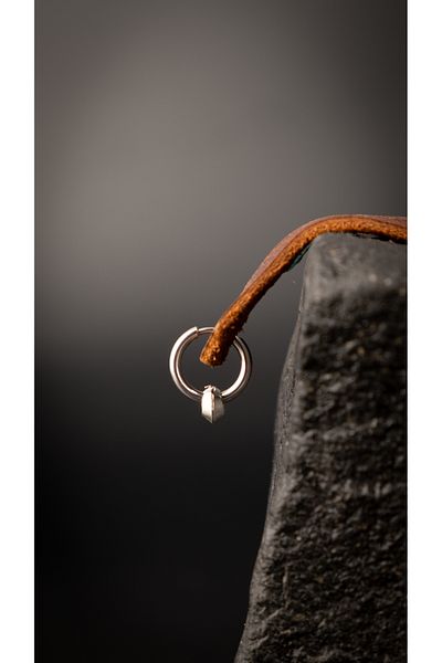 Piercing Market Steel & Silver Men's Unisex Ring Model Steel Jewelry - Does Not Rust and Tarnish