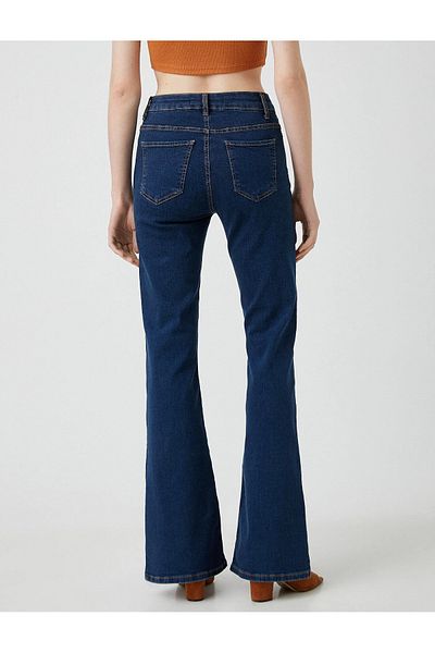 DRC trend Polo Women's Dark Blue Spaghetti Jeans High Waist Power Lycra Jeans