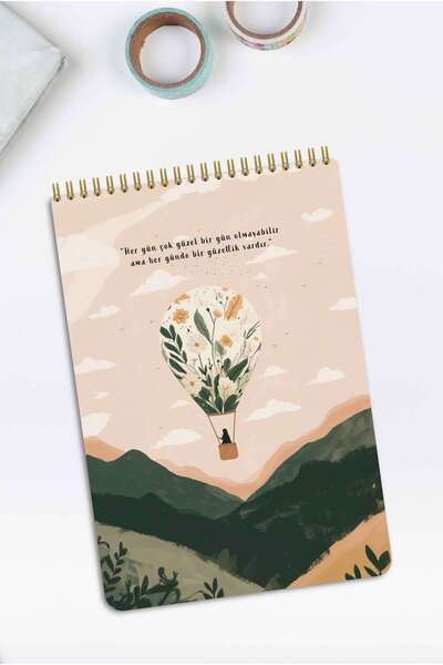 MuslimWalk Nesra Balonlu – Namaz Takipçili – Spiralli Haftalık Planlayıcı