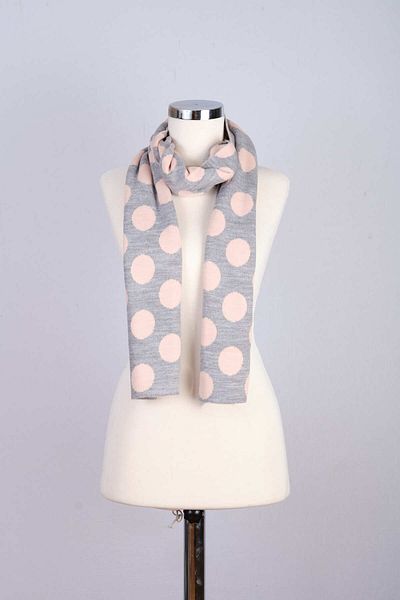 Sebir Moda Polka Dot Patterned Knitwear Scarf