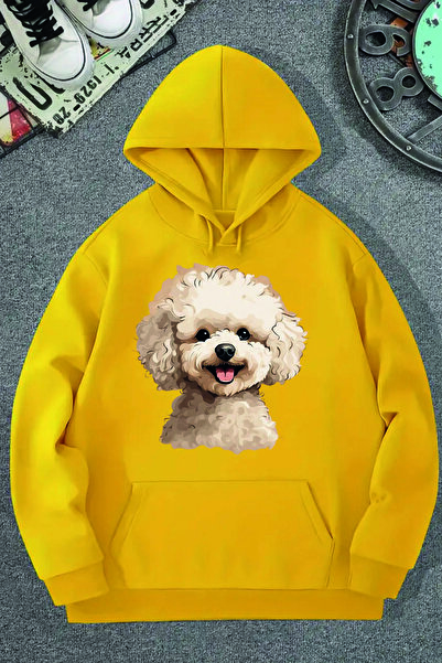 Korefanzin Милий коде тренд пудель з принтом оверсайз худі