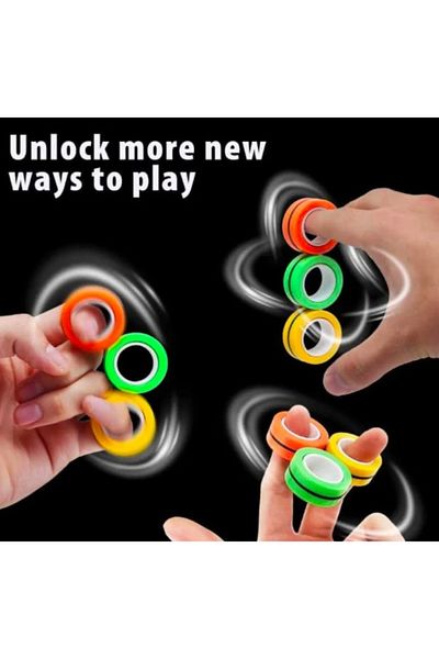 Reflect Your Style Fidget Cube Magnetic Stress Ring - Magnetic Ring - Hand Gesture Toy - Gift Interesting Product