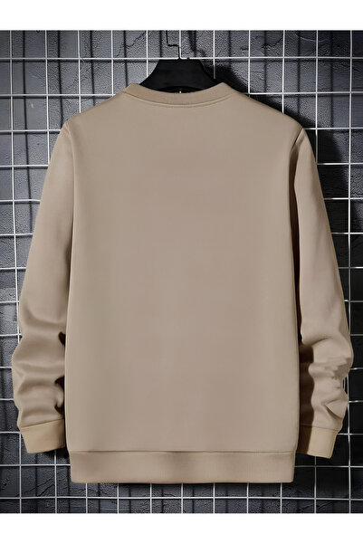 Revasser Unisex Kadın/Erkek Detaylı Los Angeles Özel Baskılı Renkli Oversize Bisiklet Yaka Pamuklu Sweatshirt