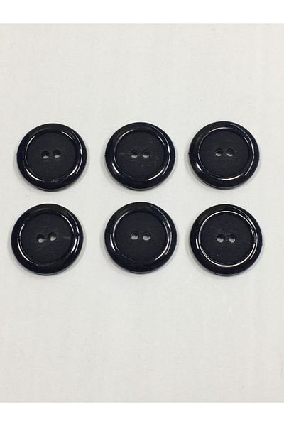 karantuhafiye Coat Coat Button Italian Button Set of 6 Black 3 cm (M46690)