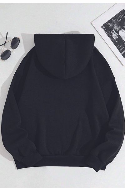 Korefanzin Cute Code Trend Poodle Printed Oversize Hoodie Sweatshirt