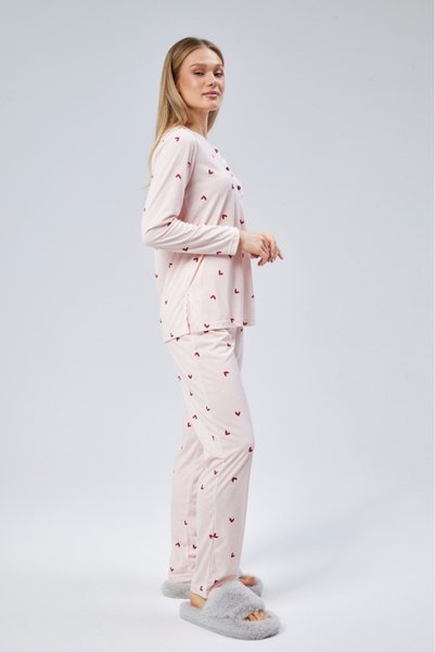Nehir tekstil Pajama Set with Placket