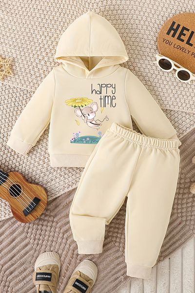 ADABEBEK Special Design Happy Time Printed Baby Suit 22364