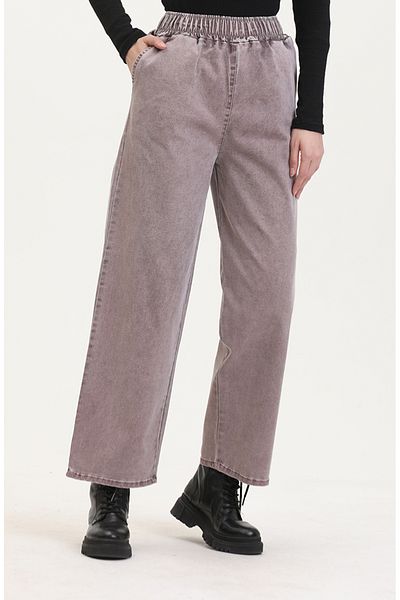 sefamerve Dark Rose Dusty Jeans mit elastischem Bund – 9633-05