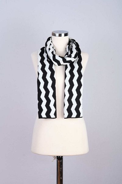 Sebir Moda Zigzag Patterned Knitwear Scarf