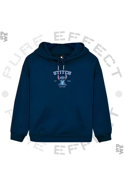 PURE EFFECT УНИСЕКС ЛИЛО И СТИЧ, изработен от 3 нишки - детски суитшърт с щампа на балони и многоцветен дизайн