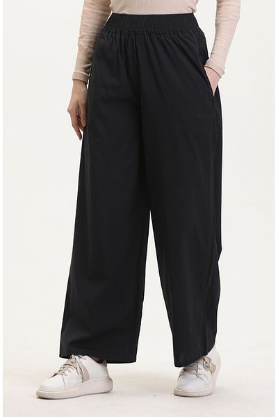 sefamerve Jeans mit elastischem Bund 2734B-01 Schwarz