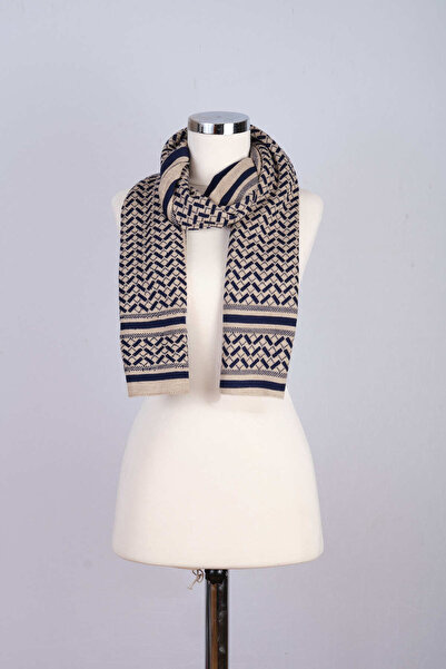 Sebir Moda Πλεκτό Φουλάρι με έθνικ σχέδιο