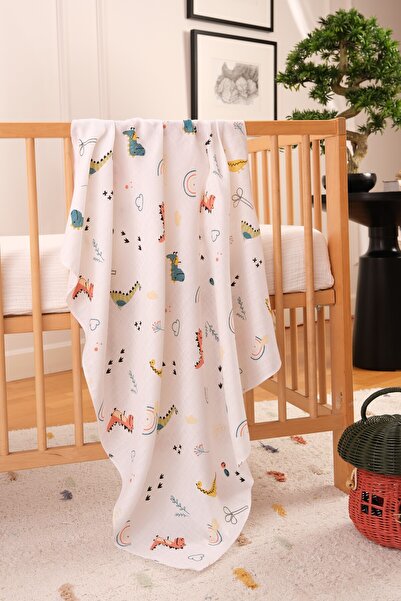 Bondberro 3 Adet Çok Amaçlı Müslin Örtü & Battaniye %100 Pamuk XL Boy 100 X 80 Cm