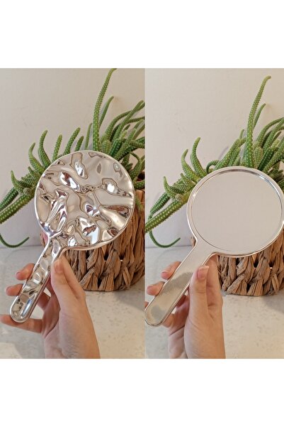 TARIK HOME Yaratıcı Sıvı Geri Tasarım Yuvarlak Makyaj El Aynası Taşınabilir S...