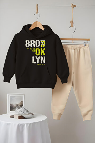 MYADA Преміум бавовняний 3-нитковий спортивний костюм з принтом NewYork 22512