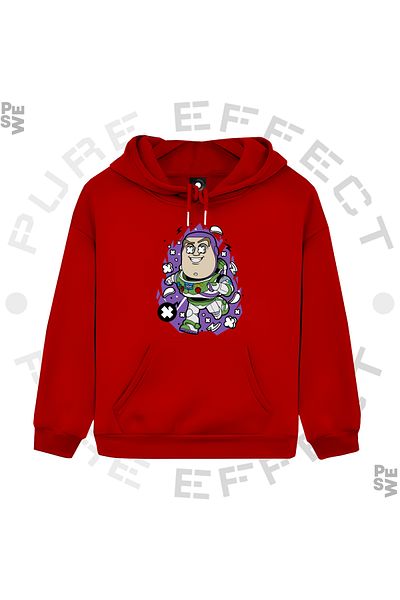 PURE EFFECT Детски суитшърт "Играта на играчките" УНИСЕКС - с щампа отпред, многоцветен, с 3 нишки