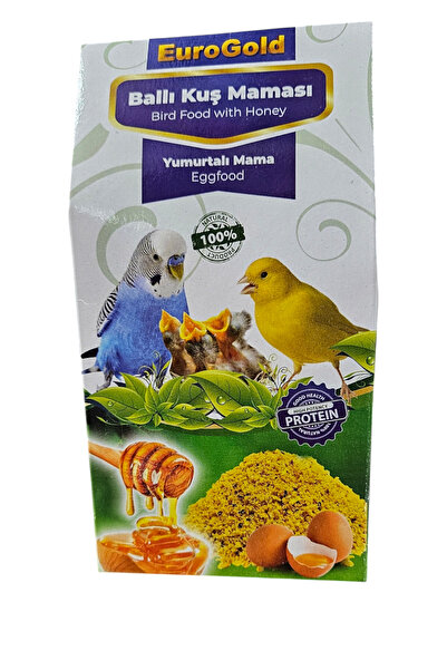 polat pet Eurogold ballı yumurtalı kuş maması 100gr Muhabbet kuşu papağan kan...