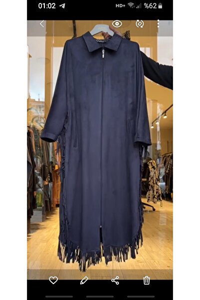 fatma kadın büyük beden nubuk  fermuarlı kap