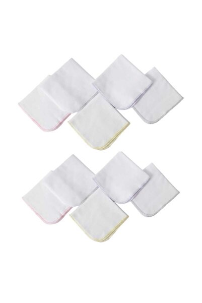 Baby Lorien بيبي بناتي 10 قطع مناديل قطن 100% 20×20 سم