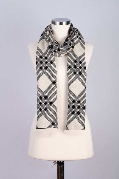 Sebir Moda Checkered Knitwear Scarf