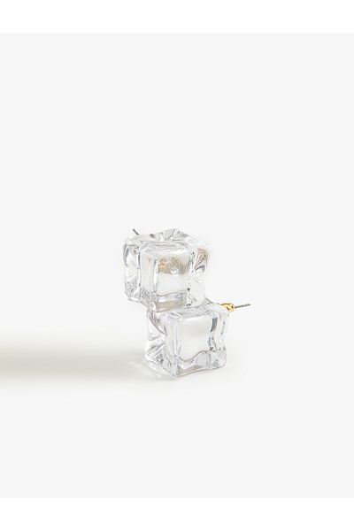 Koton Transparent Geometric Earrings